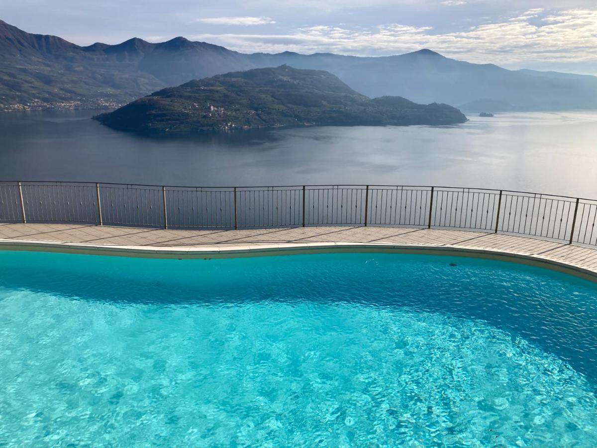 Appartamento Grande Terrazza Vista Lago Parzanica Kültér fotó